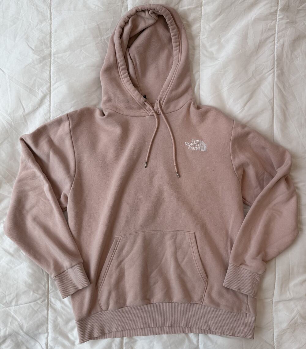 Men's The North Face Hooded Sweatshirt Pink Sz Large